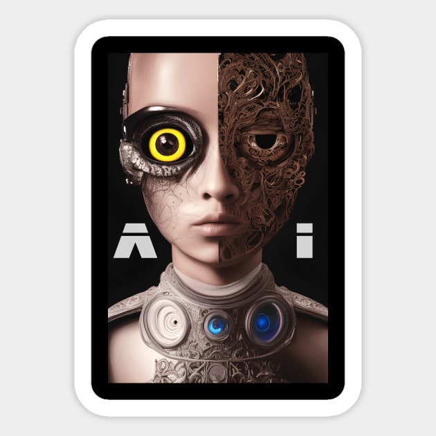 AI for a smarter world Sticker by Aleksandar NIkolic